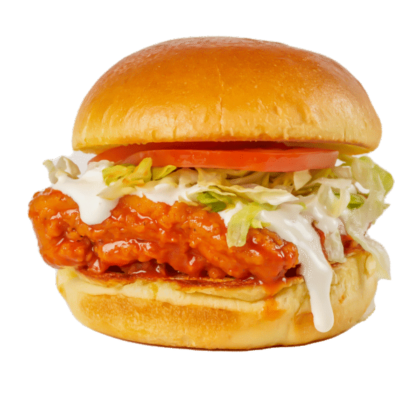 Buffalo Fried Chicken Burger