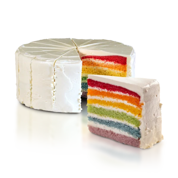 Rainbow Burst Cake