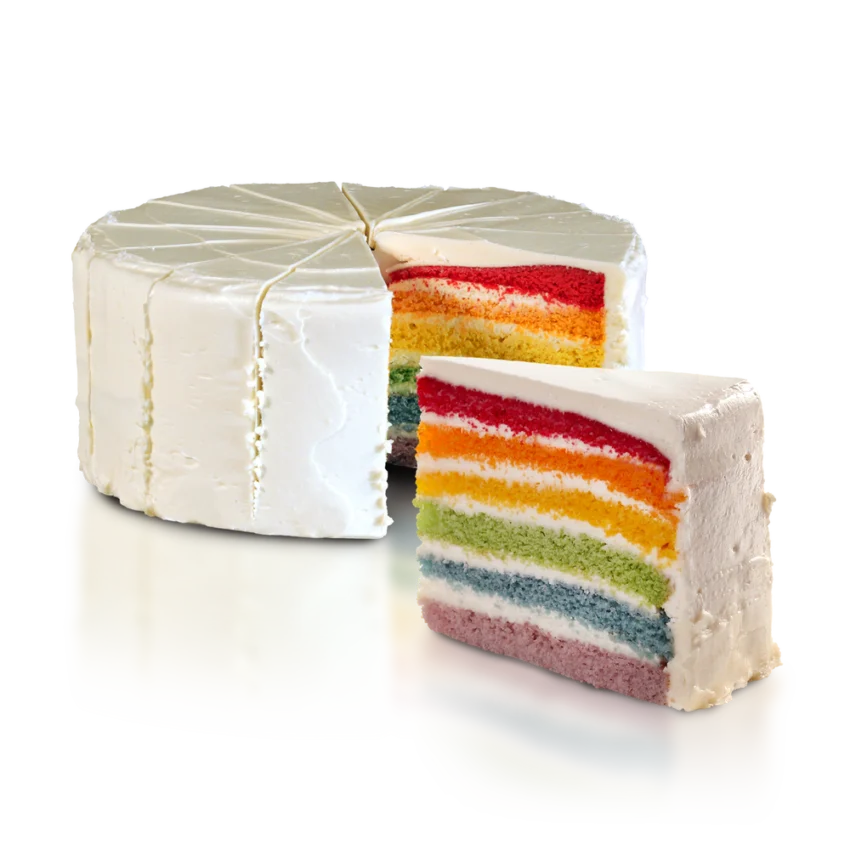 Rainbow Burst Cake